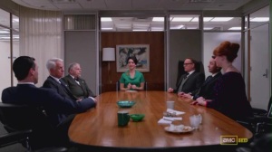 A meeting in the TV Show Mad Men  Source